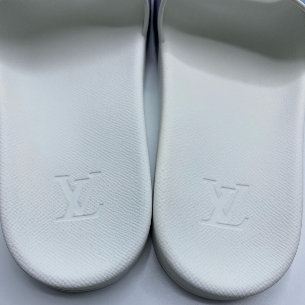 Rose Waterfront Mule Iridescent Monogram sz 8 1/2 - Picture 12 of 16